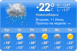 Погода в новосибирске